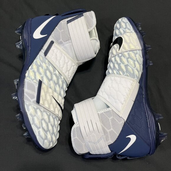 Nike Other - Nike Force Savage Elite 2 White/Navy Mesh Football Cleats BV3962-103 Mens Sz 16